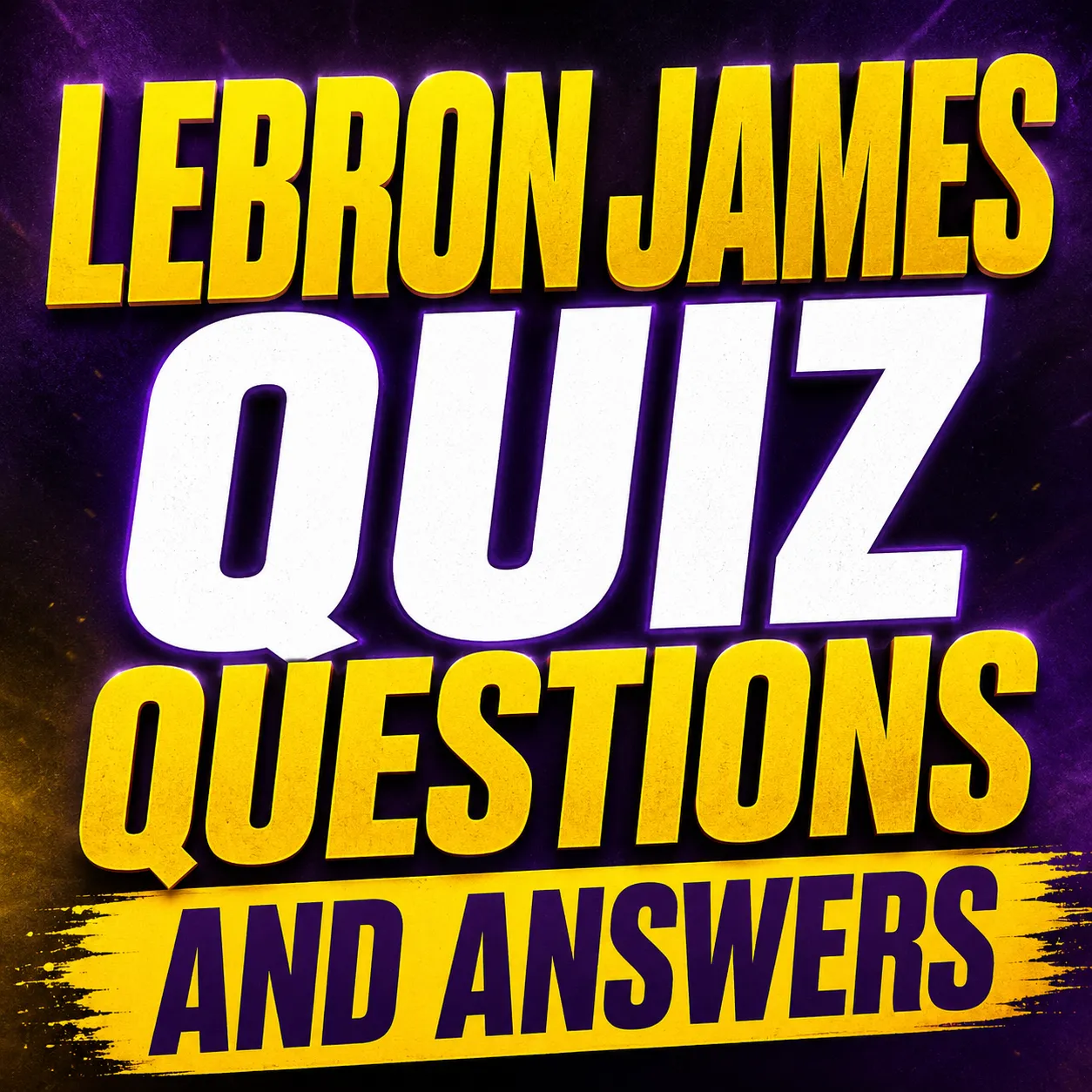"LeBron James Quiz Questions And Answers "