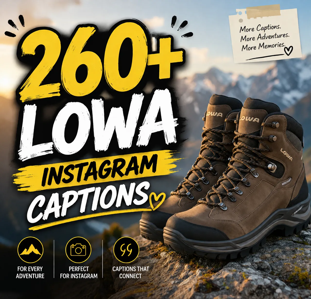 Lowa Instagram captions