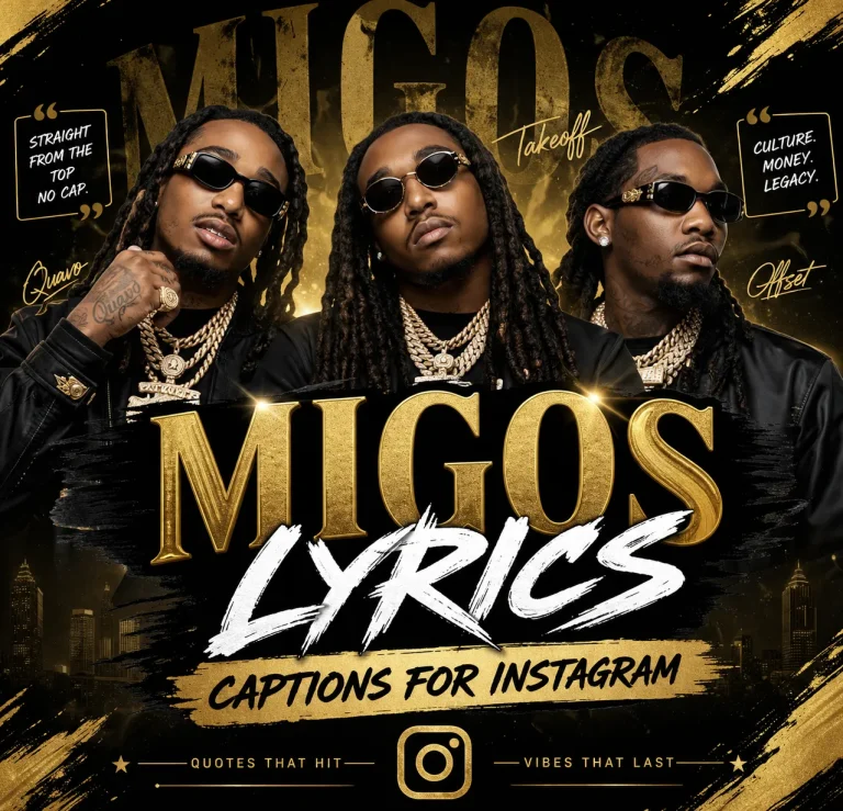 Migos lyrics for Instagram Captions