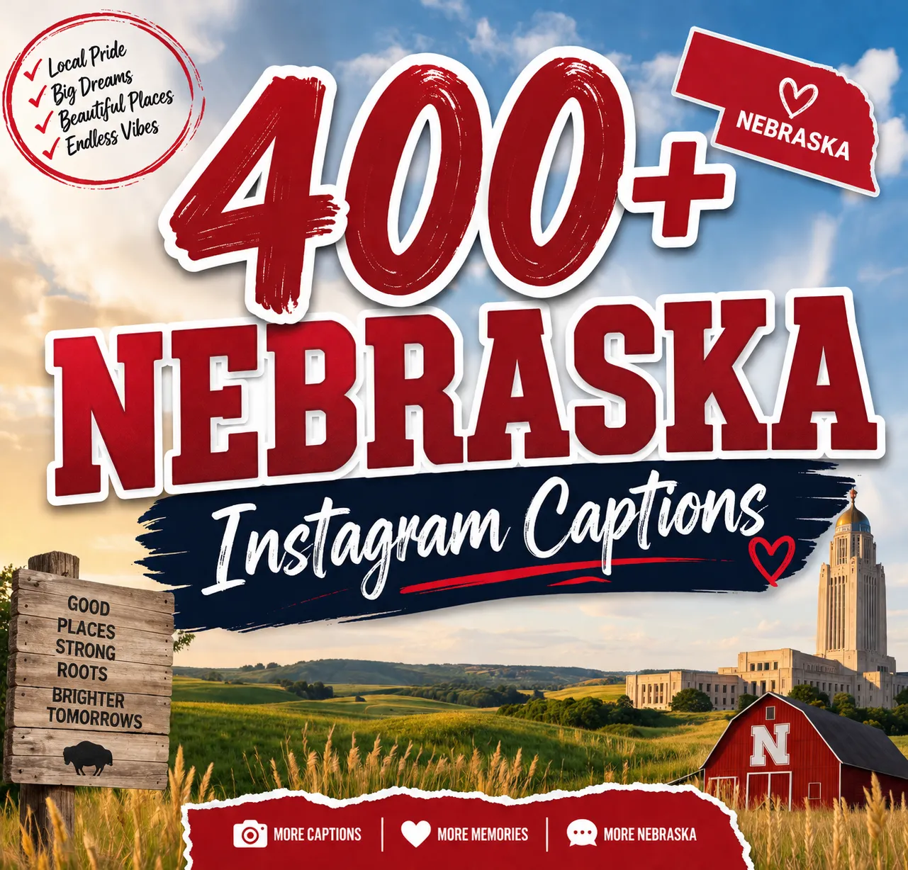 Nebraska Instagram captions