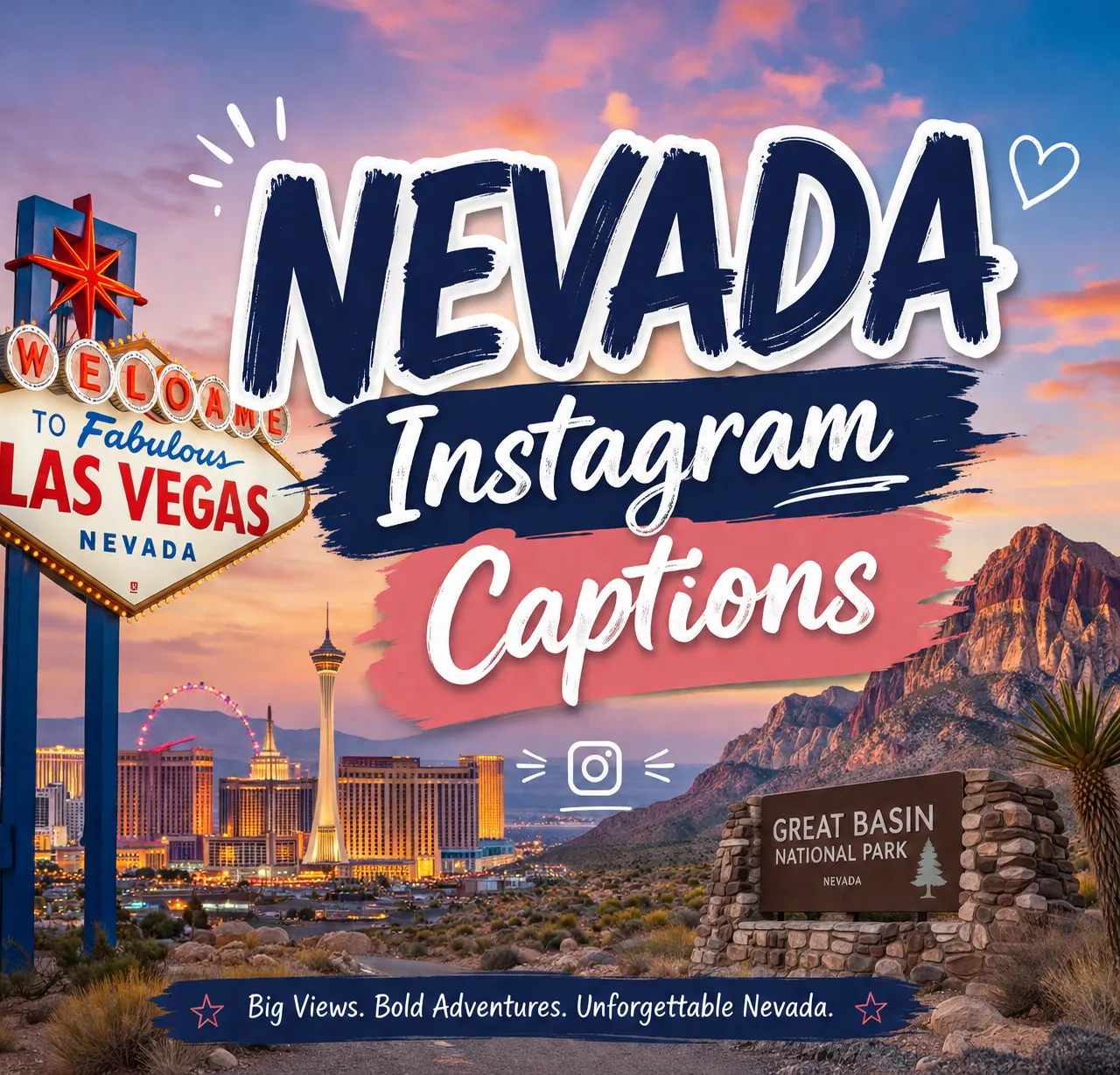 Nevada Instagram captions