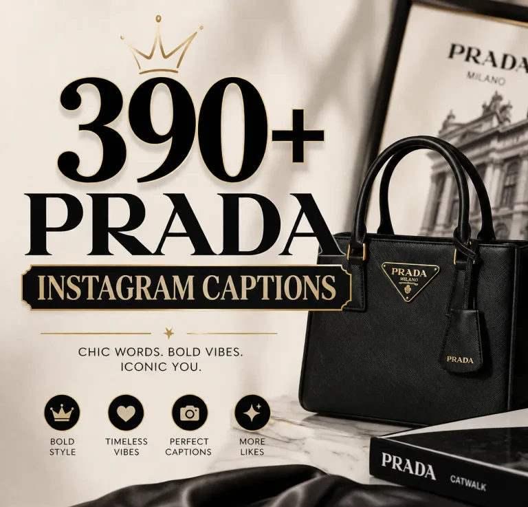 Prada Instagram captions