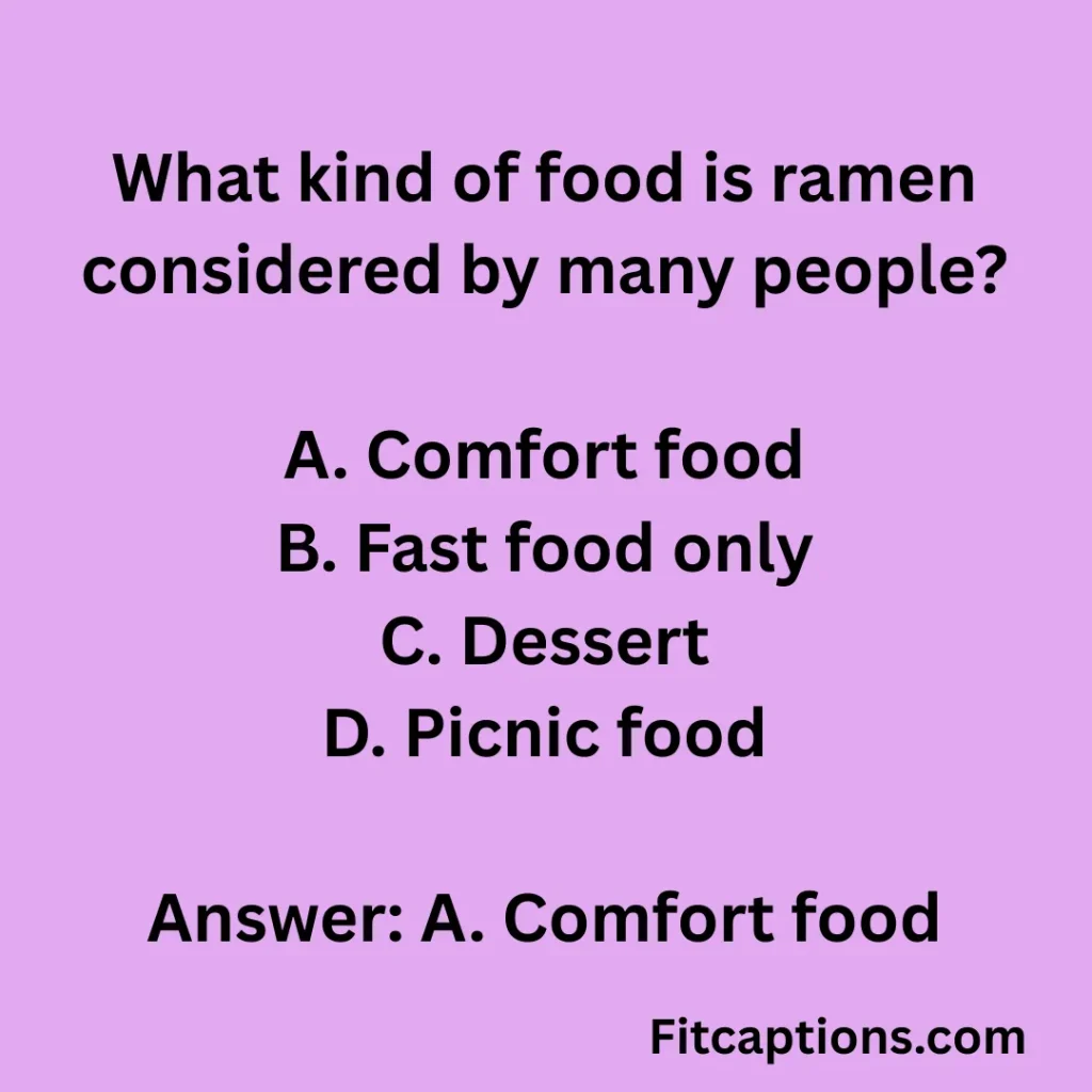 ""Ramen Quiz Questions And Answers""
