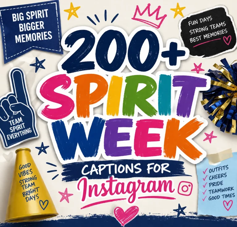 Spirit Week captions for Instagram