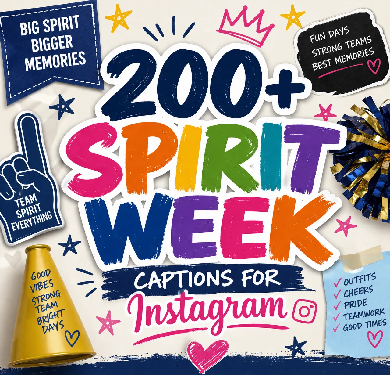 Spirit Week captions for Instagram