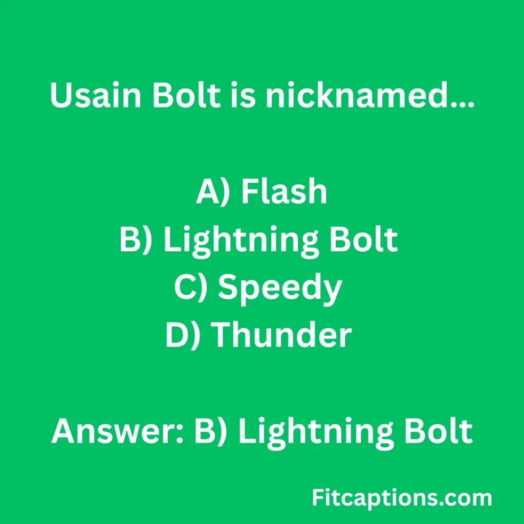 "Usain Bolt Quiz Questions And Answers"