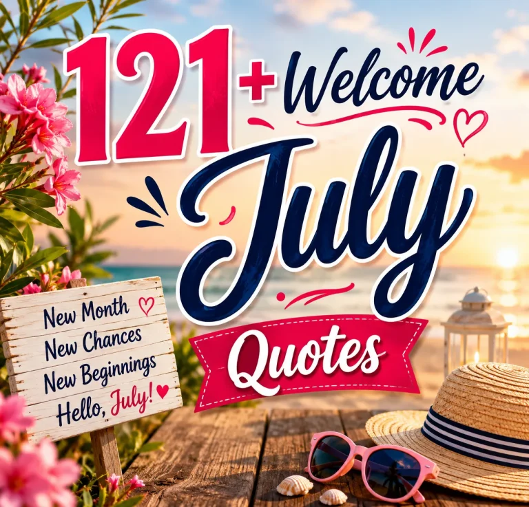 "Welcome July Quotes"