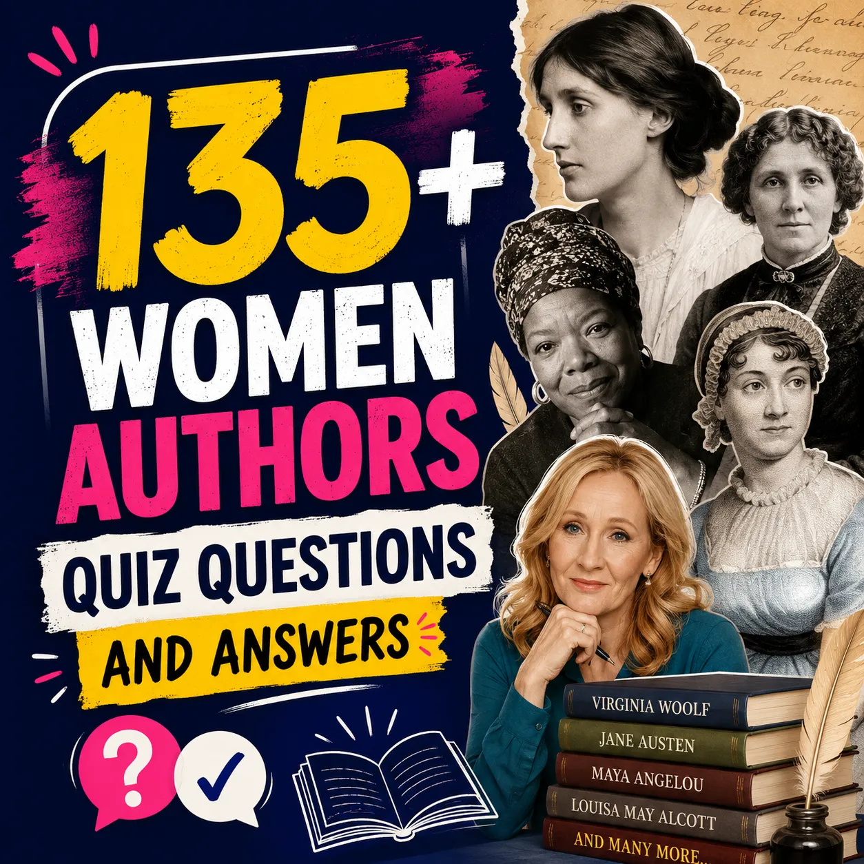 "Women Authors Quiz Questions And Answers"