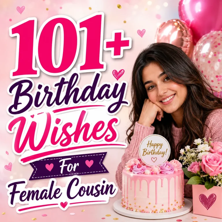 "Beautiful Birthday Wishes for Female Cousin "
