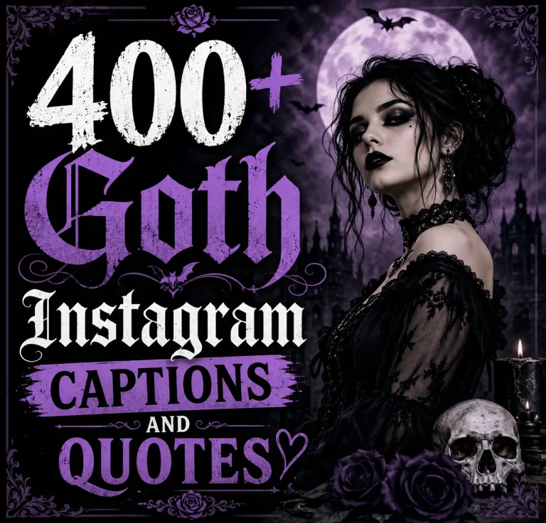 goth Instagram captions and quotes