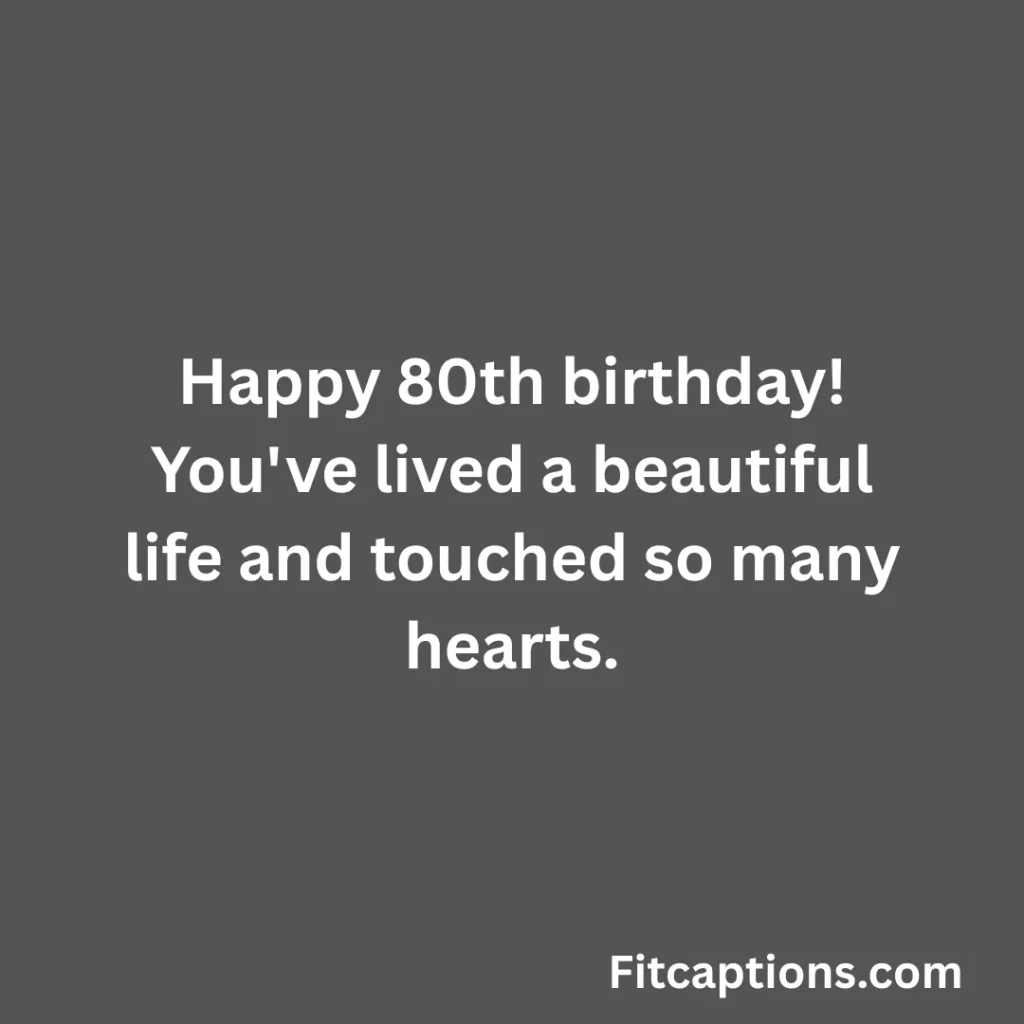 "Happy 80th Birthday Wishes"