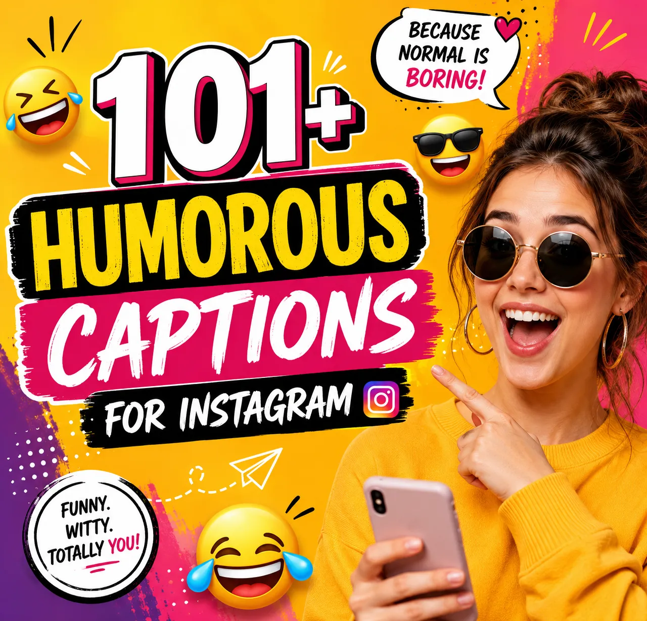 "Humorous Captions for Instagram"