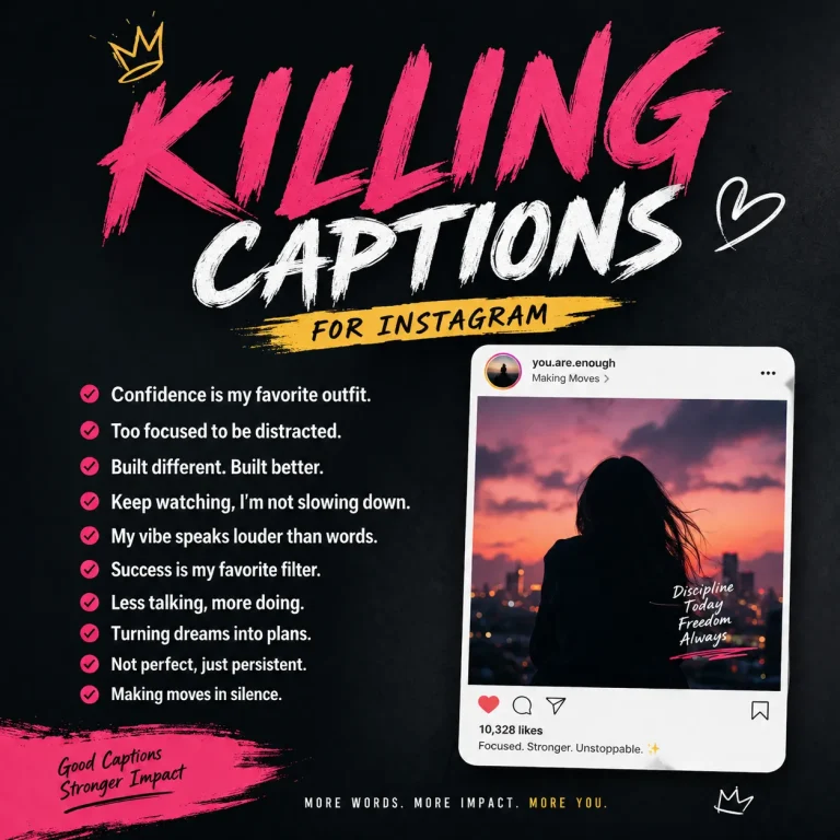 killing captions for Instagram