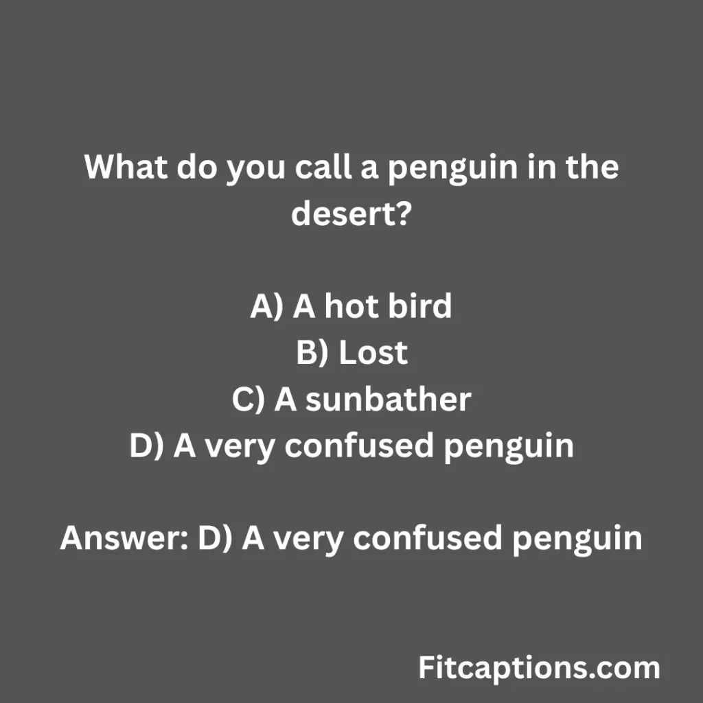 "Penguin Quiz Questions And Answers"