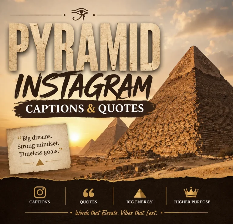 pyramid Instagram captions