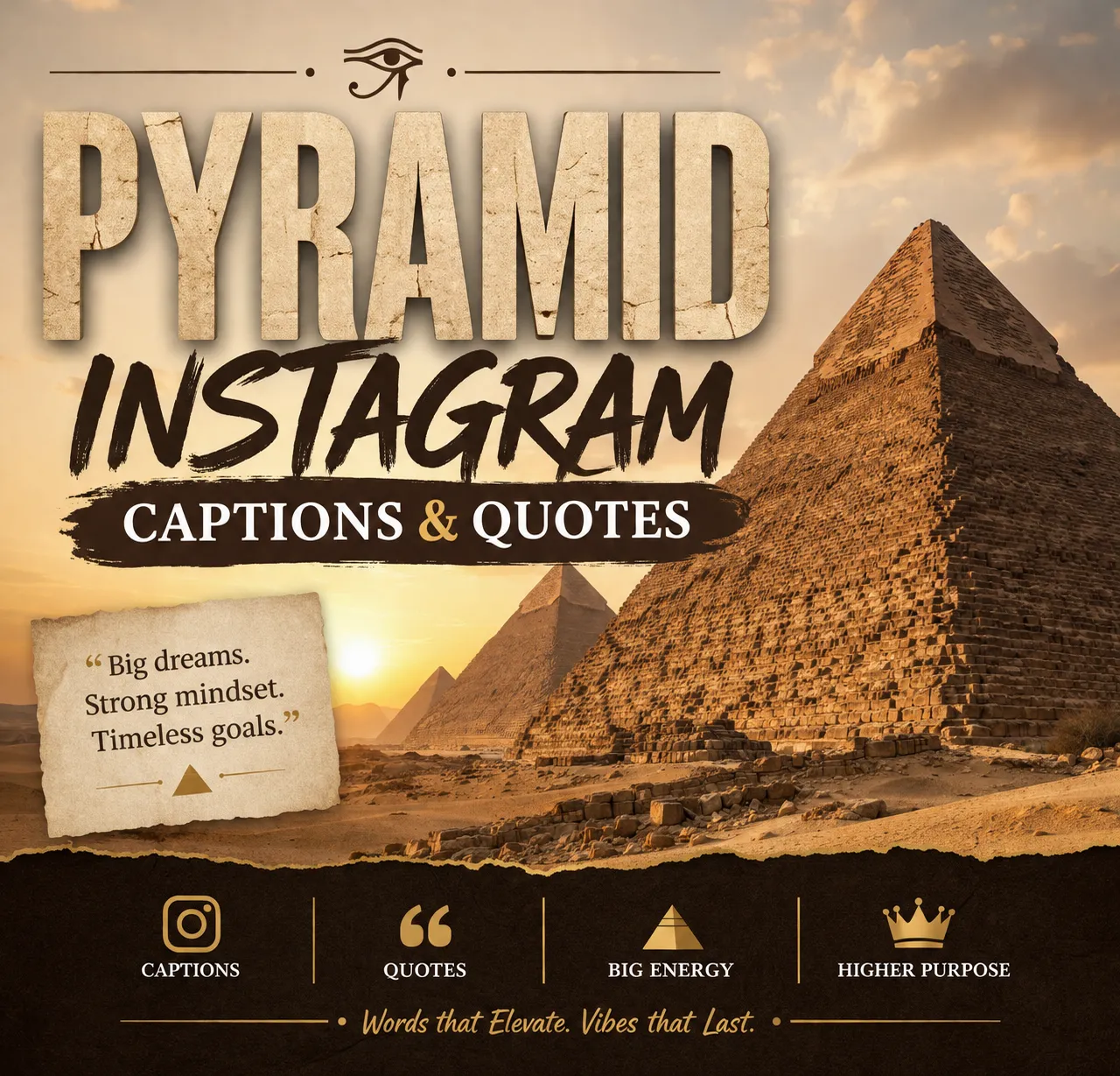 pyramid Instagram captions
