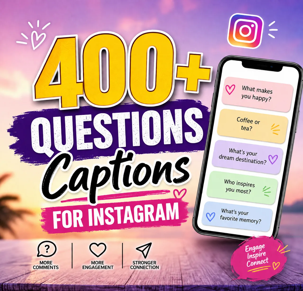 questions captions for Instagram