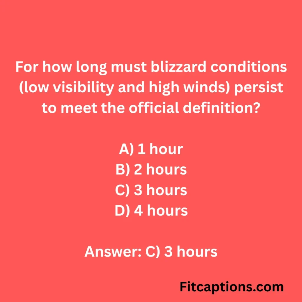 "Winter Weather Quiz Questions And Answers"