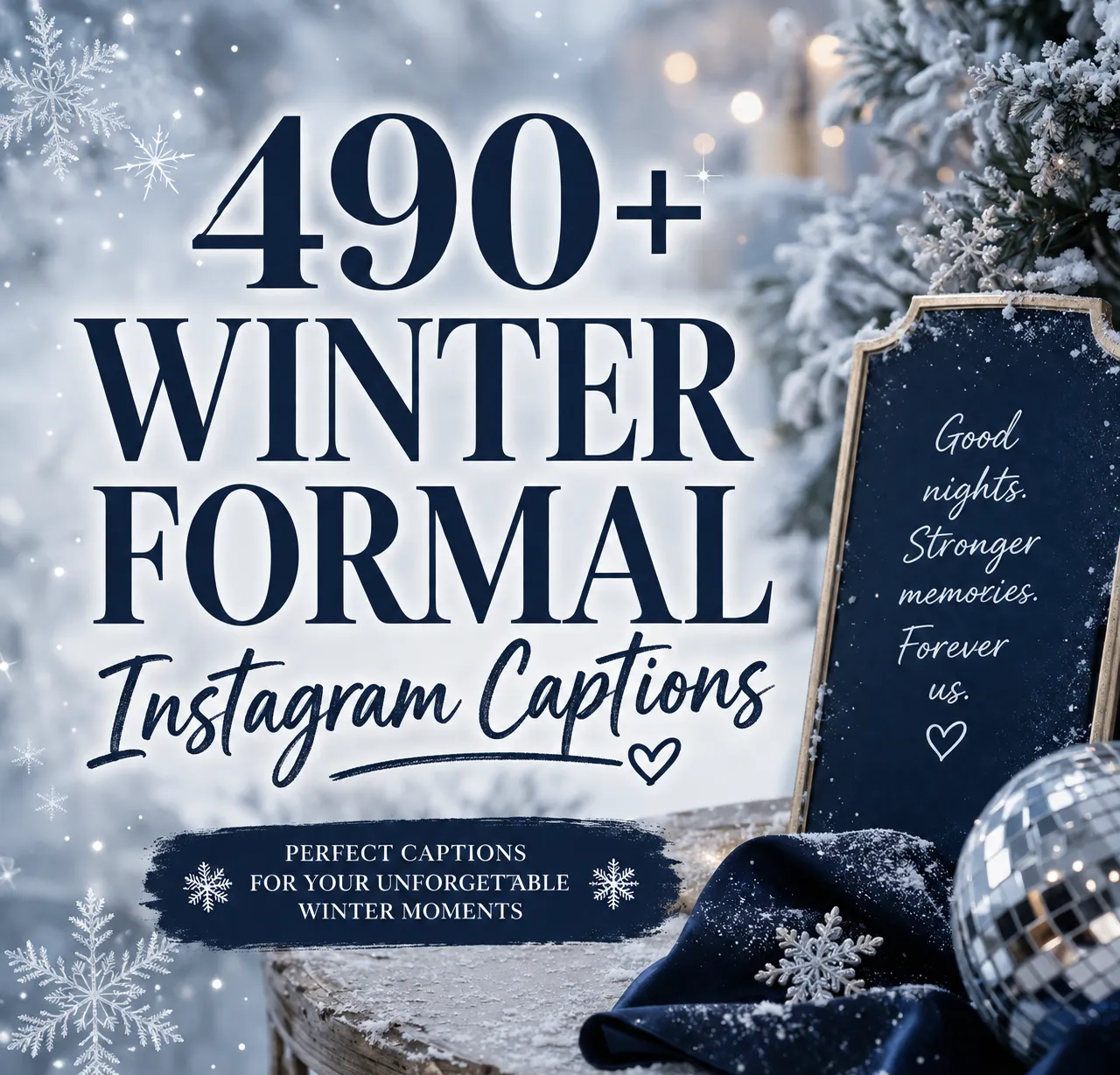 winter formal Instagram captions