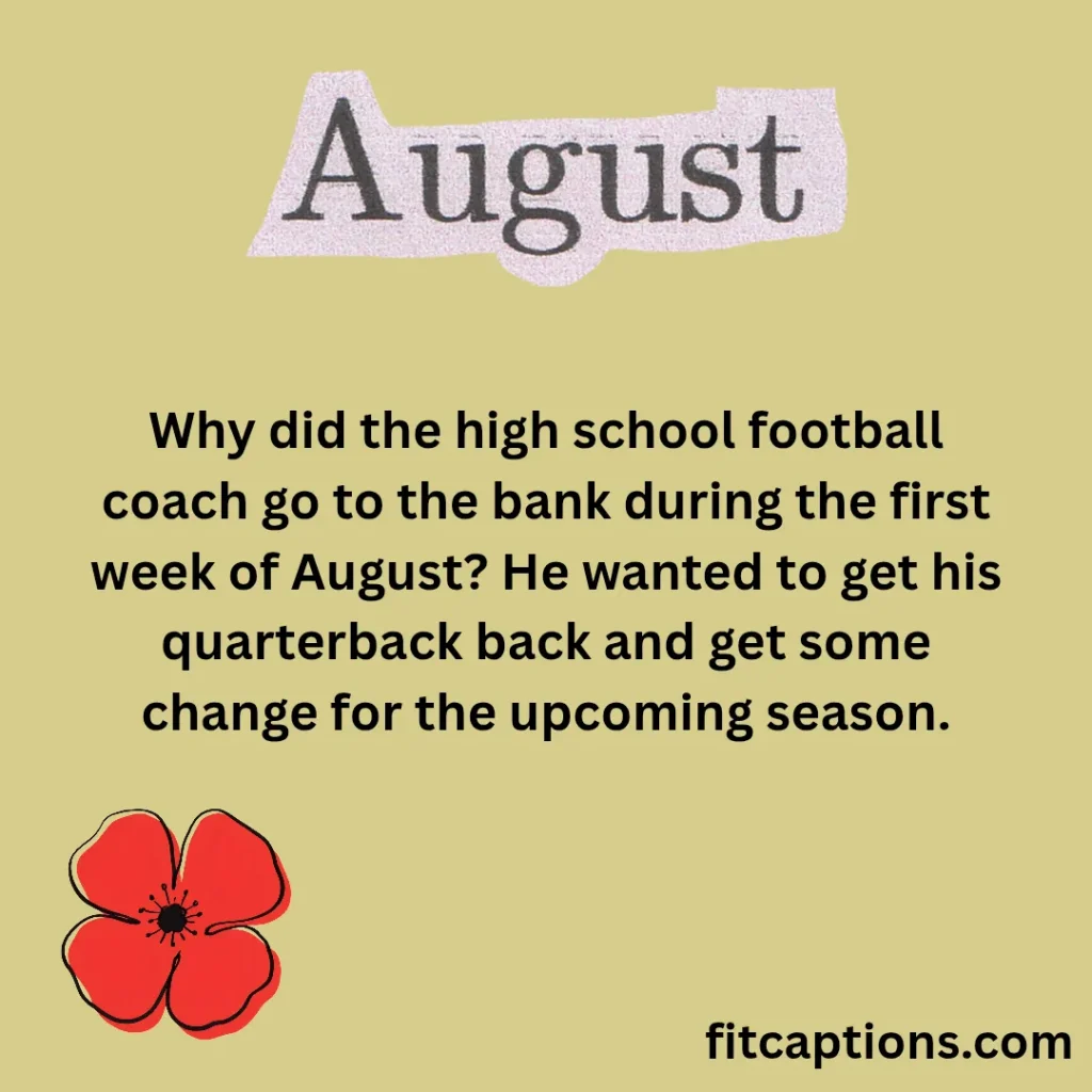 "Funny August Jokes"