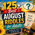 August Riddles for Adults