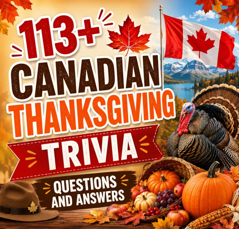 Canadian thanksgiving trivia questions and answers