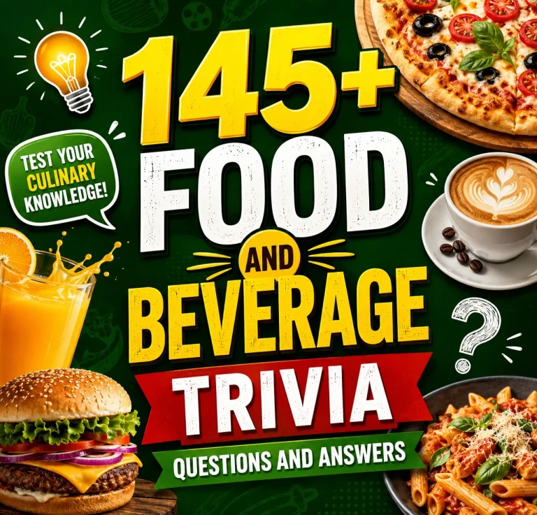 Food And Beverage trivia questions and answers