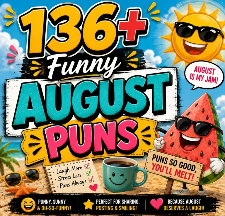 Funny August Puns