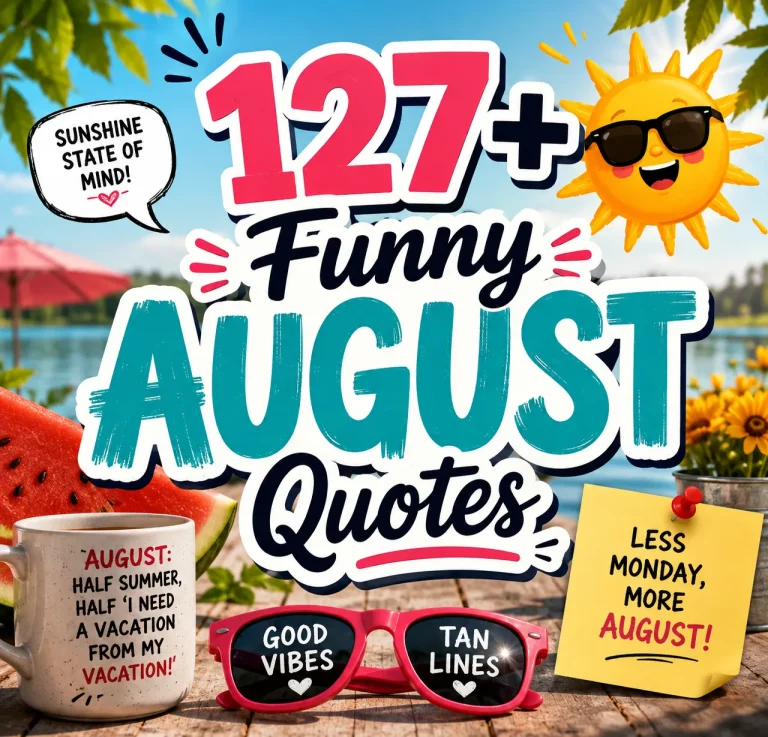 Funny August Quotes