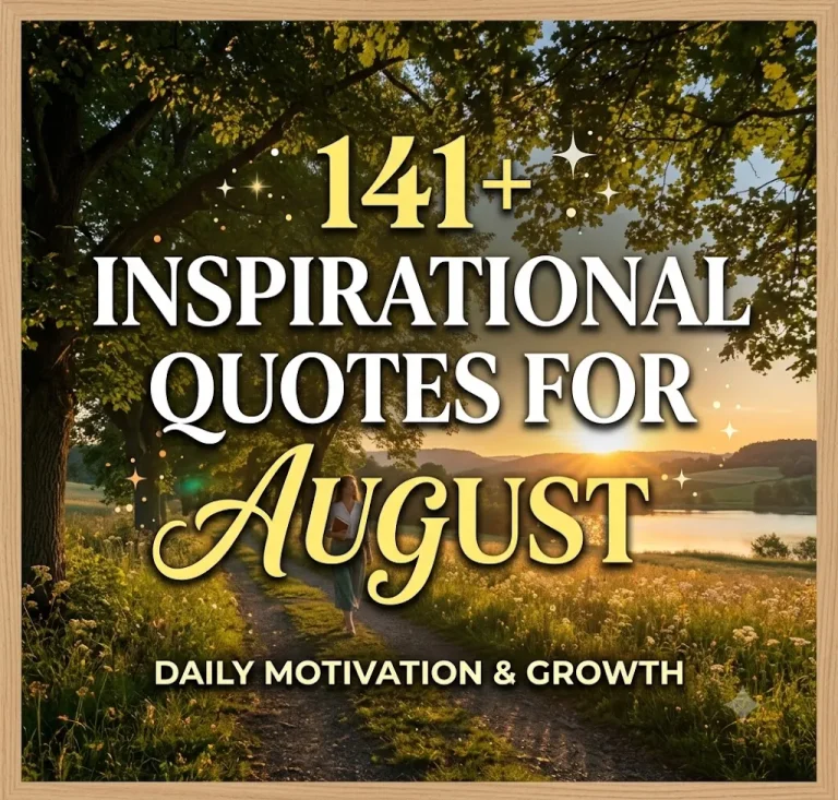 Inspirational Quotes for August