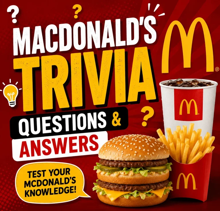 Macdonalds trivia questions and answers