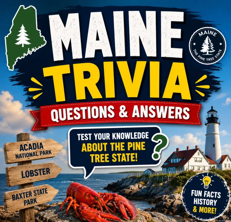Maine trivia questions and answers