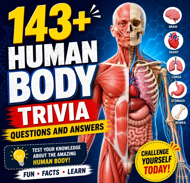 human body trivia questions and answers
