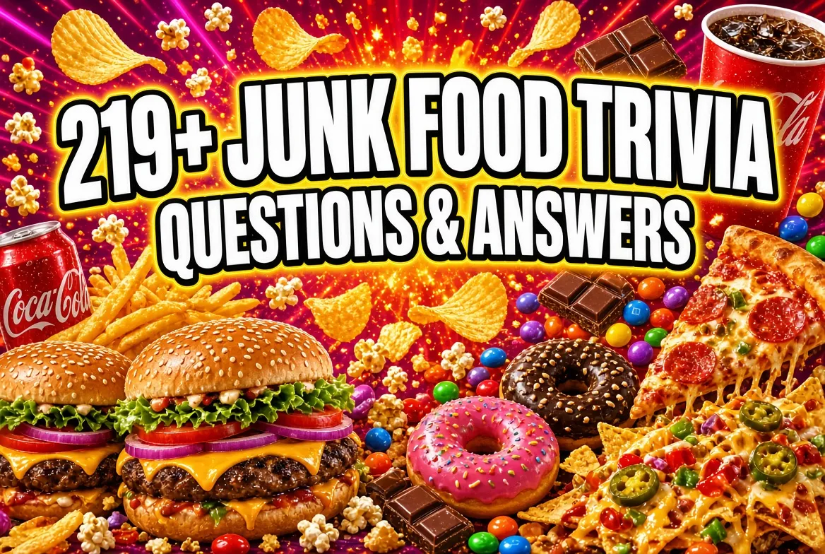junk food trivia questions and answers