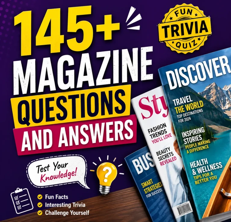 magazine questions and answers