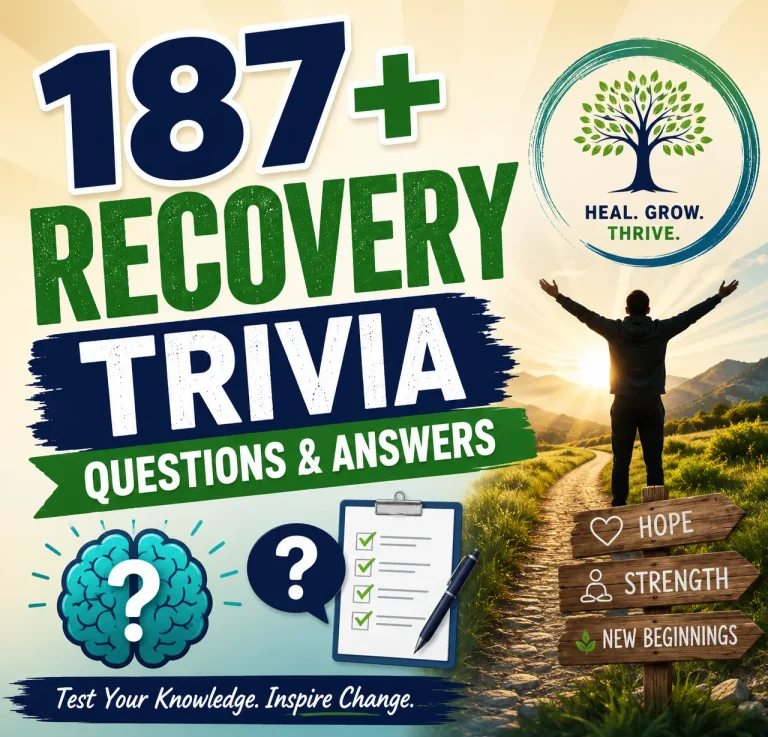 recovery trivia questions and answers
