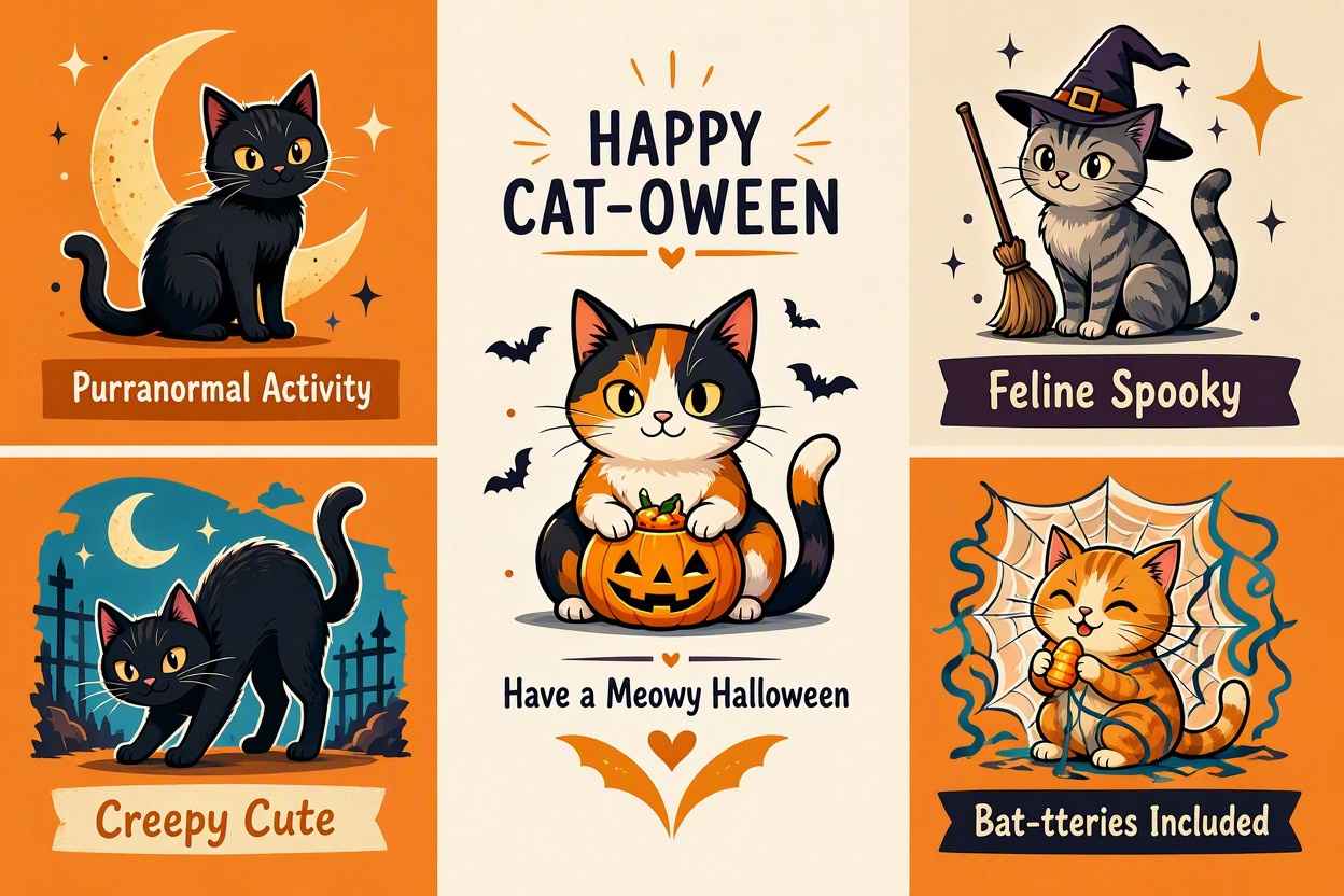 Halloween cat puns