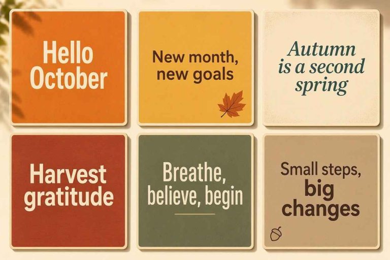 "Positive Quotes for October"