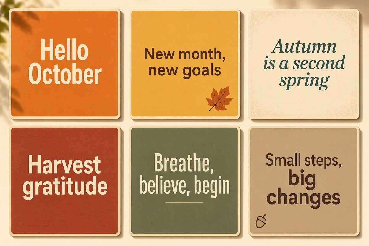 "Positive Quotes for October"