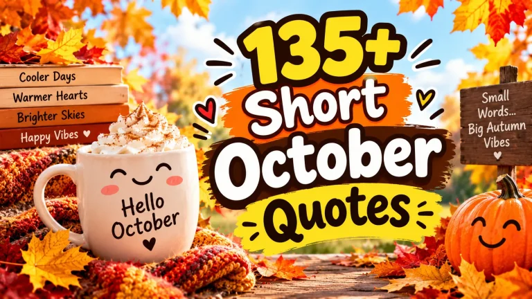 "Short October Quotes"