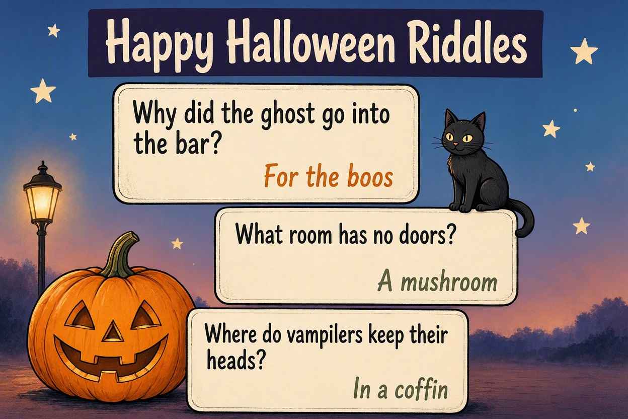 "Halloween Riddles for Adults"